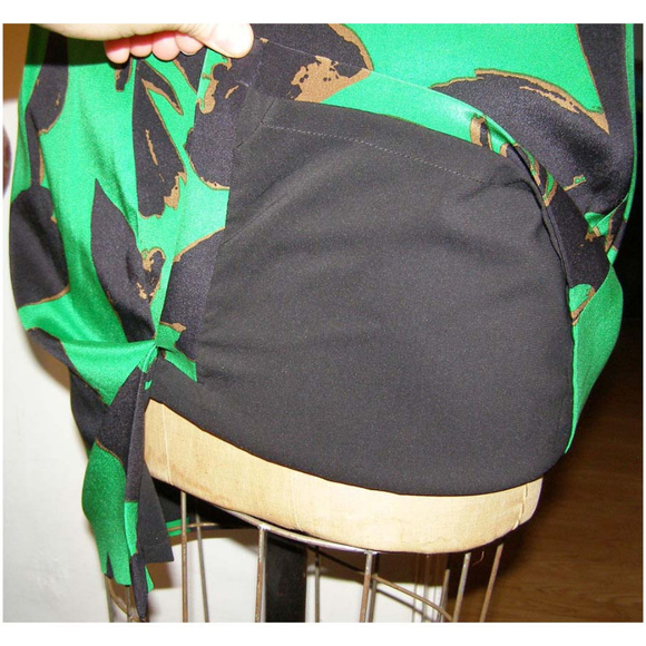 NWT gorgeous green floral print Chetta B dress 12 - Picture 7 of 8